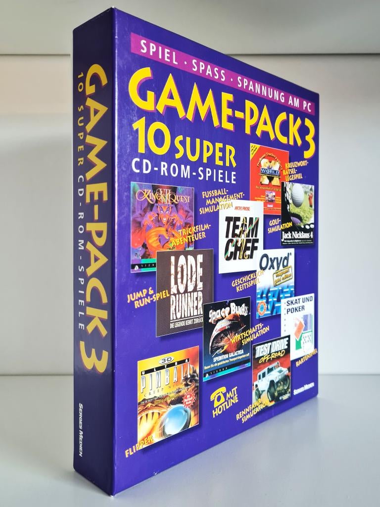 Game-Pack 3 - PC Big Box, Spelcomputers en Games, Games | Pc, Zo goed als nieuw, Avontuur en Actie, 1 speler, Vanaf 12 jaar, Ophalen of Verzenden