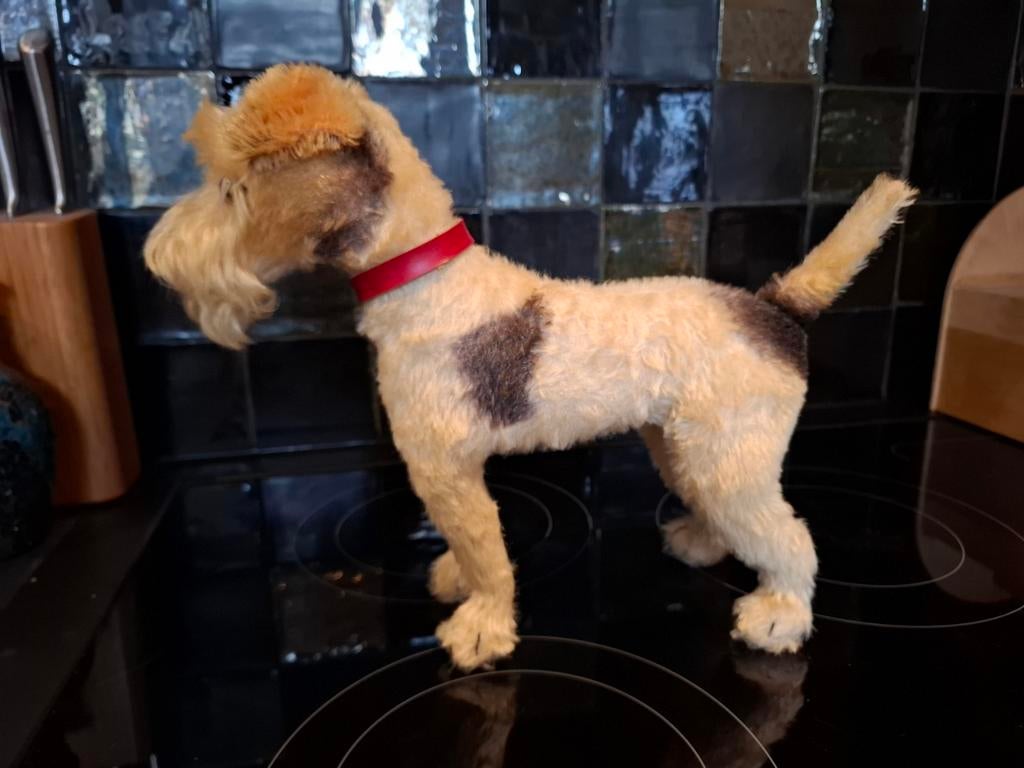 Oude Steiff Terrier zonder knop in oor, Ophalen of Verzenden, Gebruikt