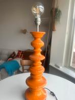 Vintage Keramiek Tafellamp Oranje Jaren '70, Antiek en Kunst, Ophalen