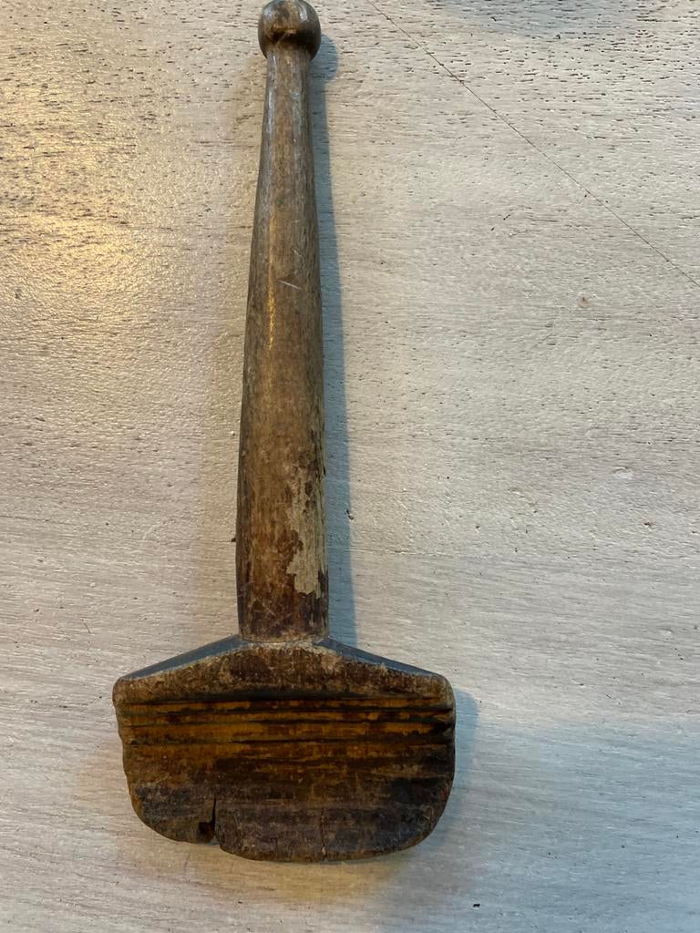 Antieke boterspaan - Handgemaakt houten keukengerei, Antiek en Kunst, Ophalen of Verzenden