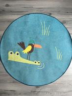 IKEA vloerkleed rond voor kinderkamer, Ophalen, Gebruikt, 100 tot 150 cm, Blauw