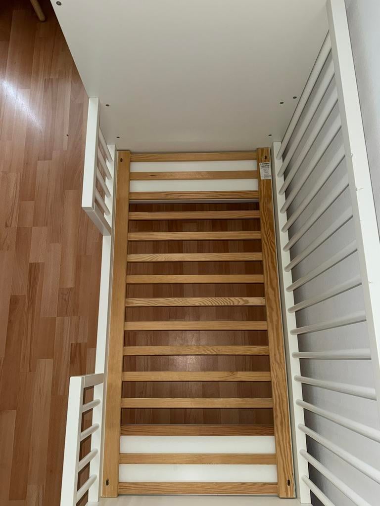 Mooi kinder (meegroei)bed 60 x 120, Ophalen, Gebruikt, Lattenbodem, Minder dan 140 cm