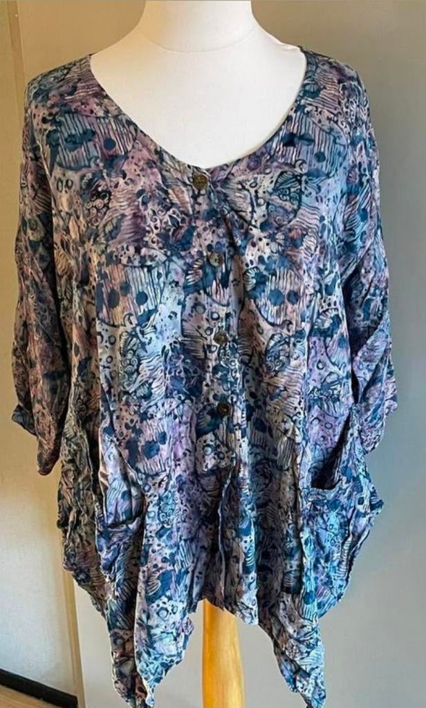 Mt 54 a lijn blouse tuniek luna serena, Kleding | Dames, Grote Maten, Verzenden, Zo goed als nieuw, Blouse of Tuniek