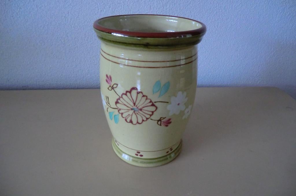 vaas - geglazuurd - Marks & Spencer, vintage Farmhouse, 7923, Gebruikt, Overige kleuren, Aardewerk of Porselein, Ophalen of Verzenden