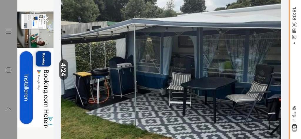 Voortent Ventura Sun Plus & Reda Luifel omloopmaat 15,1015,, Ophalen