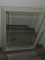 Zware spiegel met crème lijst, Huis en Inrichting, Woonaccessoires | Spiegels, Ophalen, Gebruikt, 100 tot 150 cm, Rechthoekig