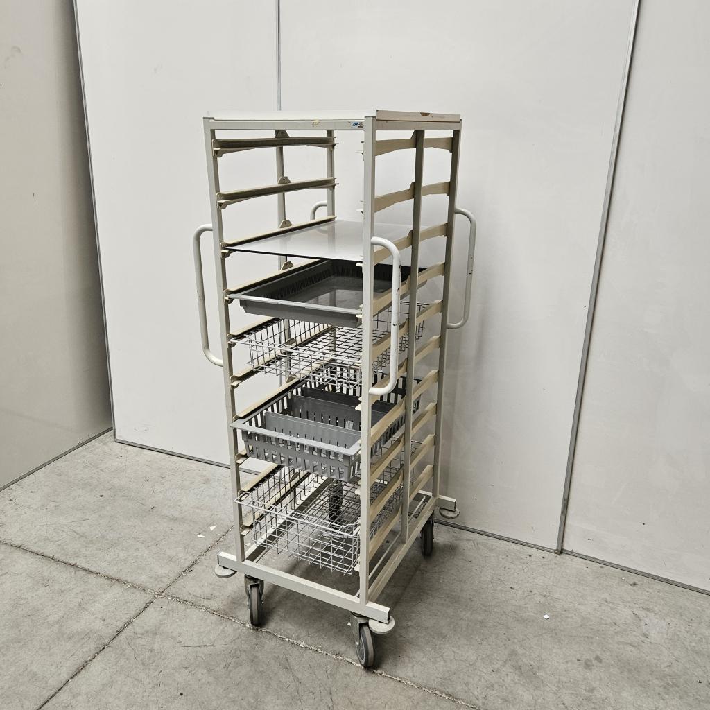 Medimath medische kar met 1 schap, 2 laden en 2 manden - 15, Niet ingevuld, Gebruikt, Niet ingevuld, Niet ingevuld