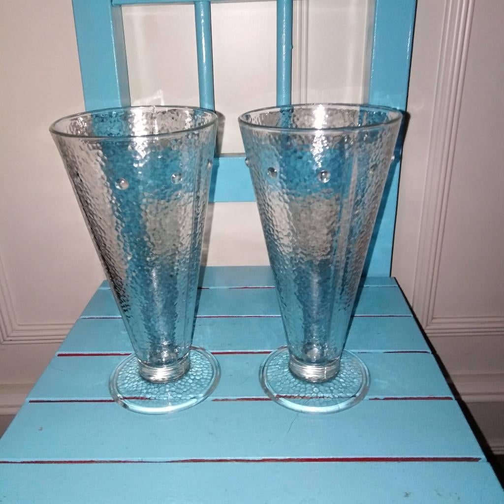 Glazen met bolletjes voor een sorbet set van 2, Ophalen, Glas of Glazen, Overige stijlen, Glas