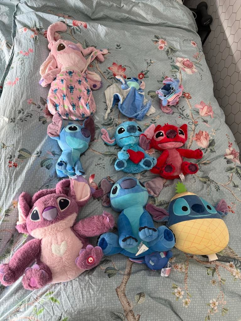 Stitch en Angel knuffels, Gebruikt, Overige merken, Disney, Overige typen