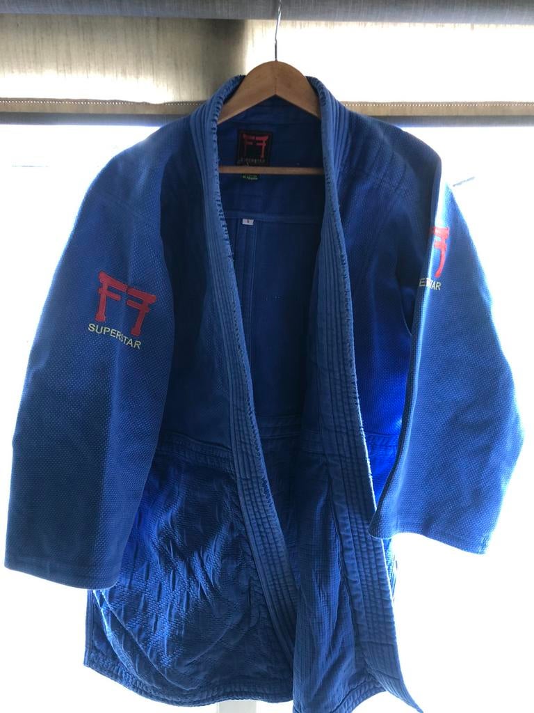 Fighting films judopak maat 180, Kleding | Heren, Sportkleding, Maat 52/54 (L), Blauw, Vechtsport, Ophalen of Verzenden