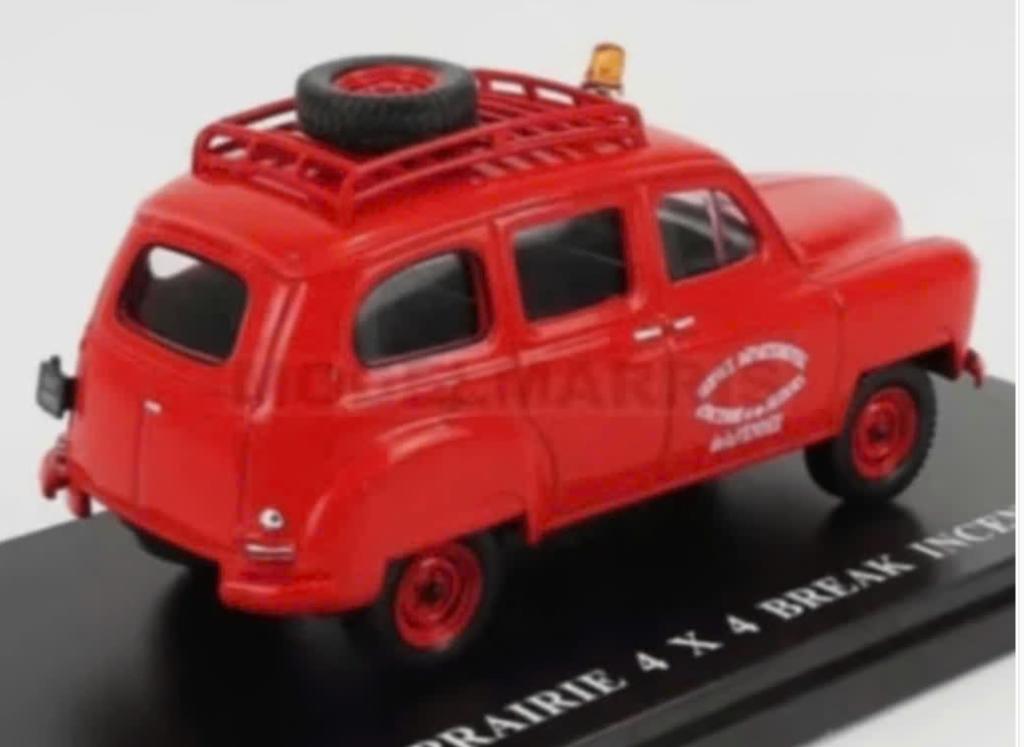 Renault Colorale 4X4 Brandweer 1/43 serie Utilitaires # 32, Hobby en Vrije tijd, Modelauto's | 1:43, Verzenden, Nieuw, Auto, Overige merken