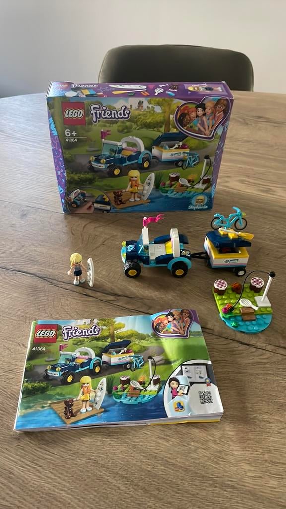LEGO Friends Stephanie's Buggy en Aanhanger - 413, Ophalen of Verzenden, Zo goed als nieuw, Complete set, Lego