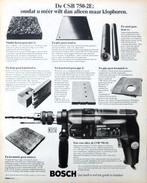 7 vintage advertenties reclames Bosch 1981 gereedschap, Ophalen of Verzenden, Gebruikt, Overige typen