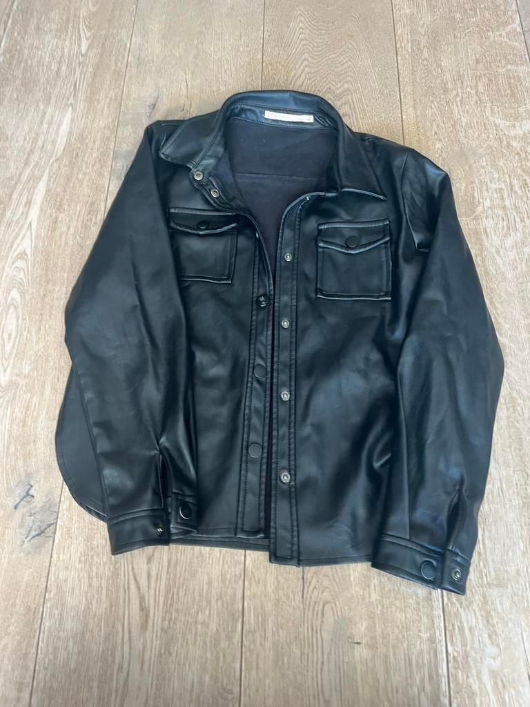 Zwarte leren blouse maat 146 merk kids only, Kinderen en Baby's, Kinderkleding | Maat 146, Ophalen of Verzenden, Zo goed als nieuw