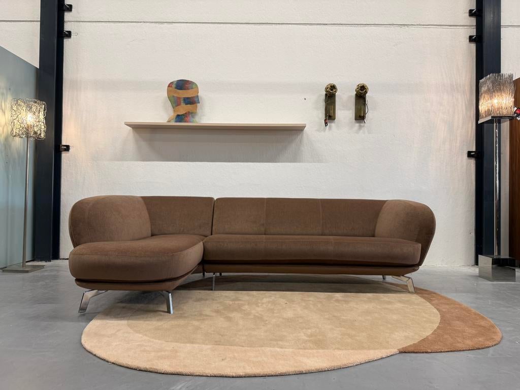 Nieuw Leolux Flint Hoekbank Lucir stof Design Bank