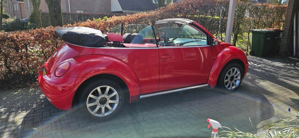 Volkswagen 2003 Rood, Auto's, 74 pk, Cabriolet, 4 stoelen, Leder en Stof
