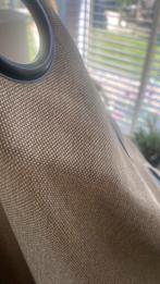 Nieuwe gordijnen met ringen 245 hoog 400 breed wave, Huis en Inrichting, Stoffering | Gordijnen en Lamellen, 200 cm of meer, Beige