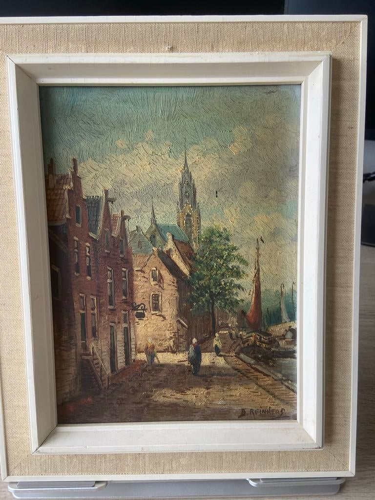 Schilderij B. Reinders, Antiek en Kunst, Ophalen of Verzenden