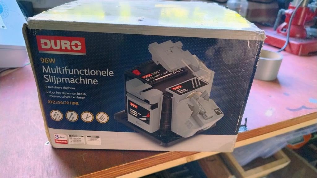 Duro multifunctionele slijpmachine, Ophalen of Verzenden, Gebruikt, Minder dan 700 watt, Werkbankslijpmachine