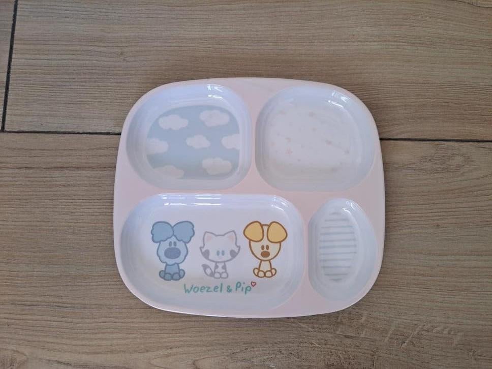 Woezel & Pip kinderbord met vakjes, Overige materialen, Ophalen of Verzenden, Zo goed als nieuw, Bord(en)