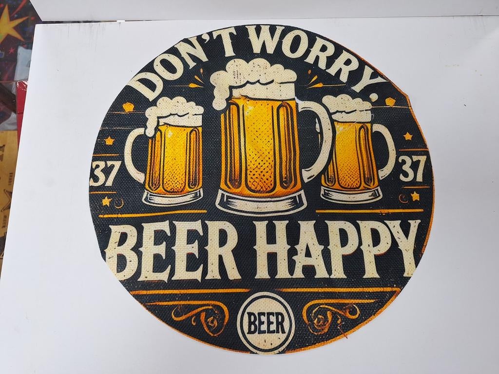 Grote man cave wanddecoratie 40 cm, Ophalen of Verzenden