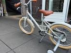 Veloretti maxi pebble grey kinderfiets, Ophalen, Gebruikt, 16 tot 20 inch, Zijwieltjes