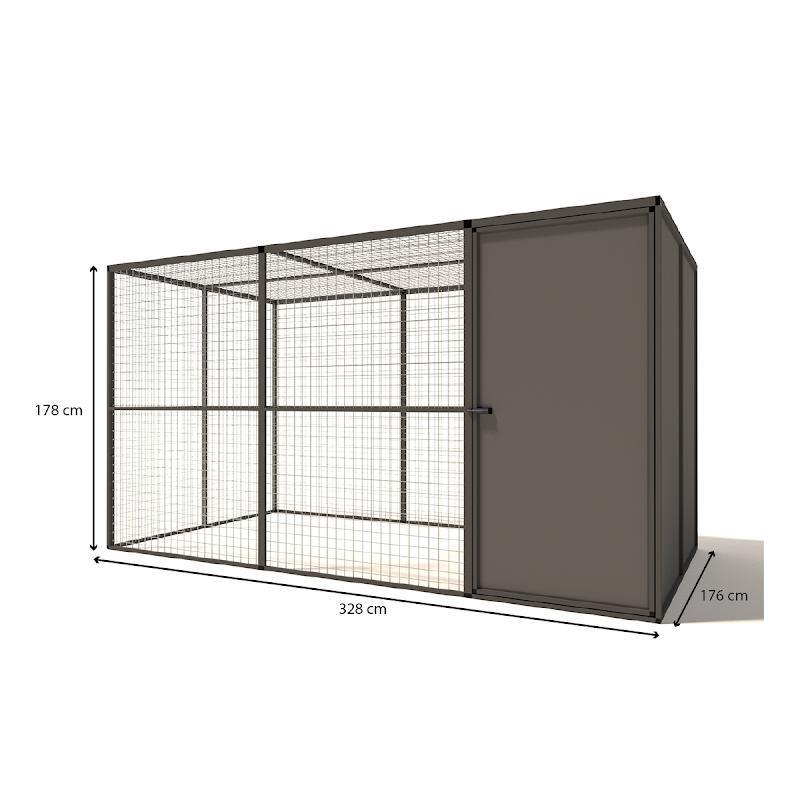 Voliere aluminium Yara | model 1, Dieren en Toebehoren, Vogels | Hokken en Kooien, Ophalen of Verzenden, Nieuw, Aluminium, Volière