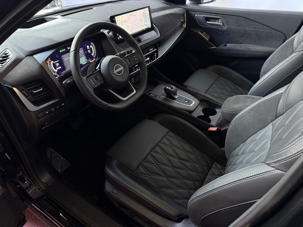 Nissan QASHQAI 1.3 MHEV 160PK TEKNA PLUS BOSE 20''LMV LEER A, 12 maanden, 4 cilinders, 160 pk, Zwart