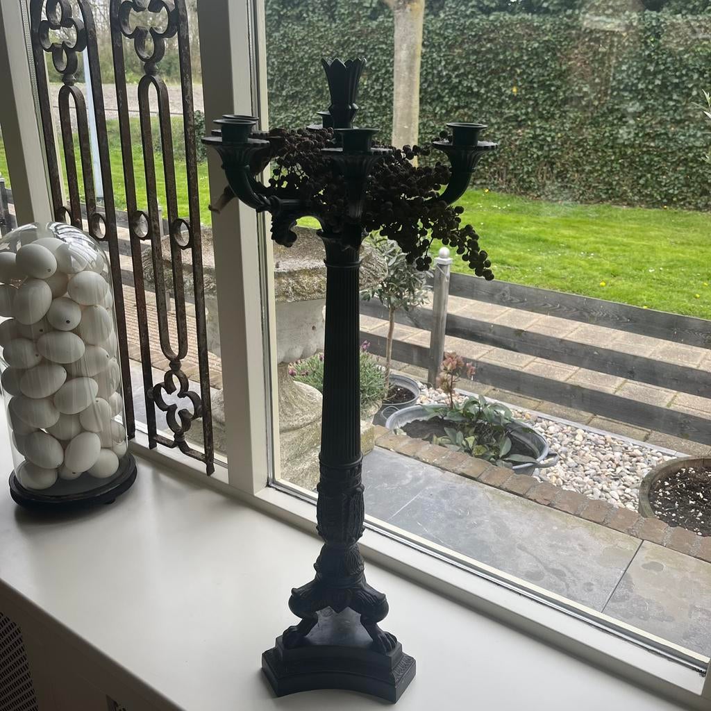 Eicholtz Kandelaar, Ophalen, Overige materialen, Gebruikt, Zwart