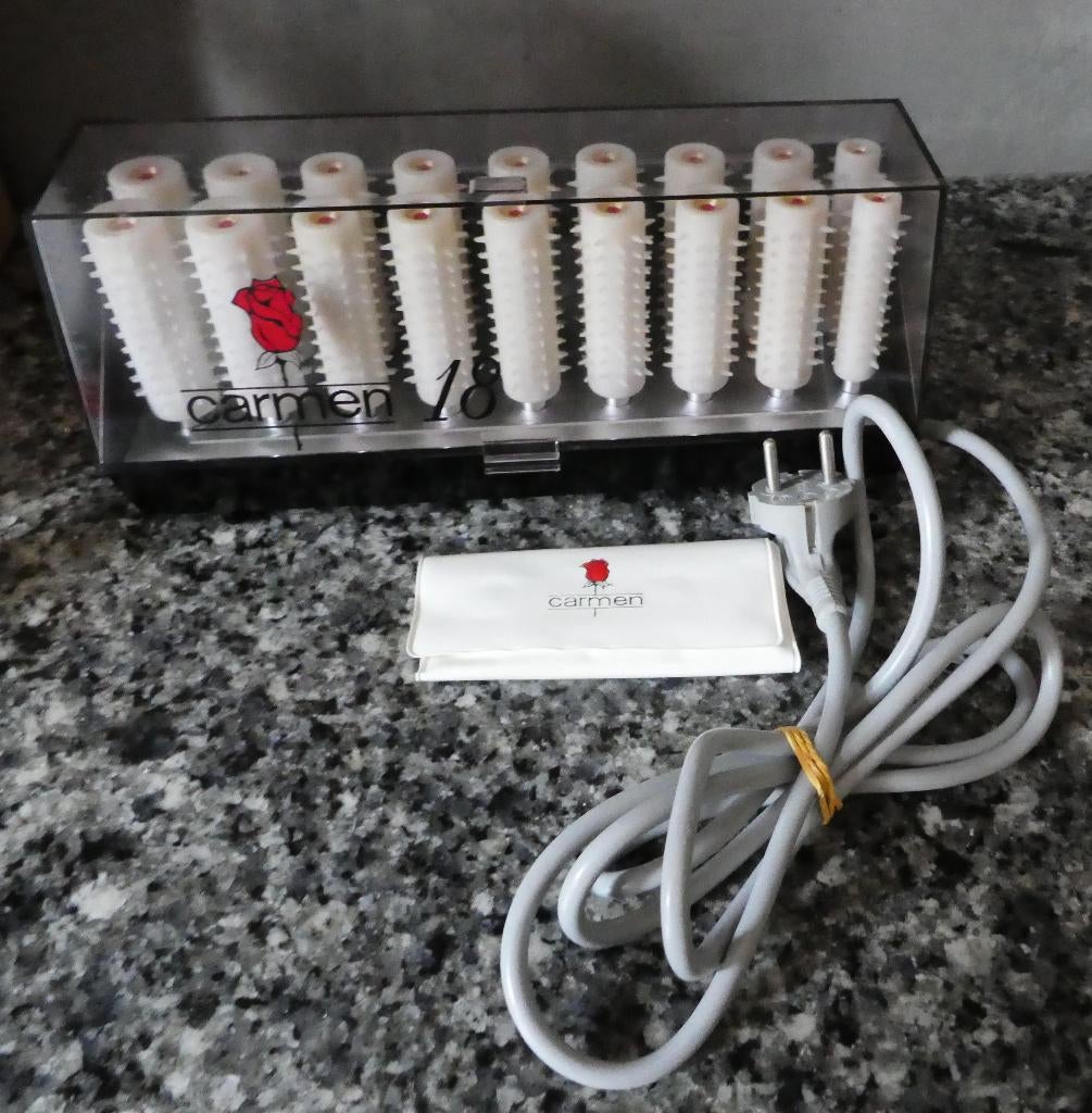 Krulset Carmen 18 stuks + spelden, Sieraden, Tassen en Uiterlijk, Uiterlijk | Haarverzorging, Ophalen of Verzenden, Zo goed als nieuw