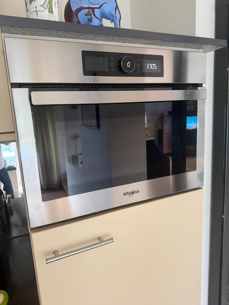 Whirlpool inbouw combi magnetron, Ophalen, Zo goed als nieuw, 45 tot 60 cm