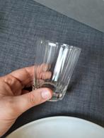 Glazen drinkglas met geribbeld design nieuw, Ophalen of Verzenden