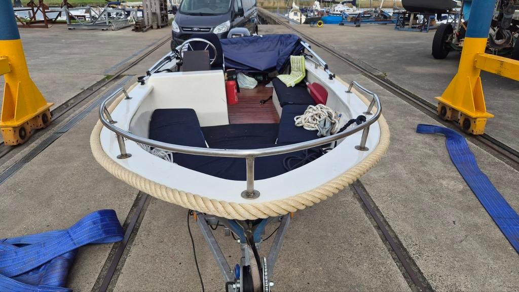 Consoleboot met Yamaha 9.9PK en trailer, Ophalen, Gebruikt, Tot 10 pk, 3 tot 6 meter