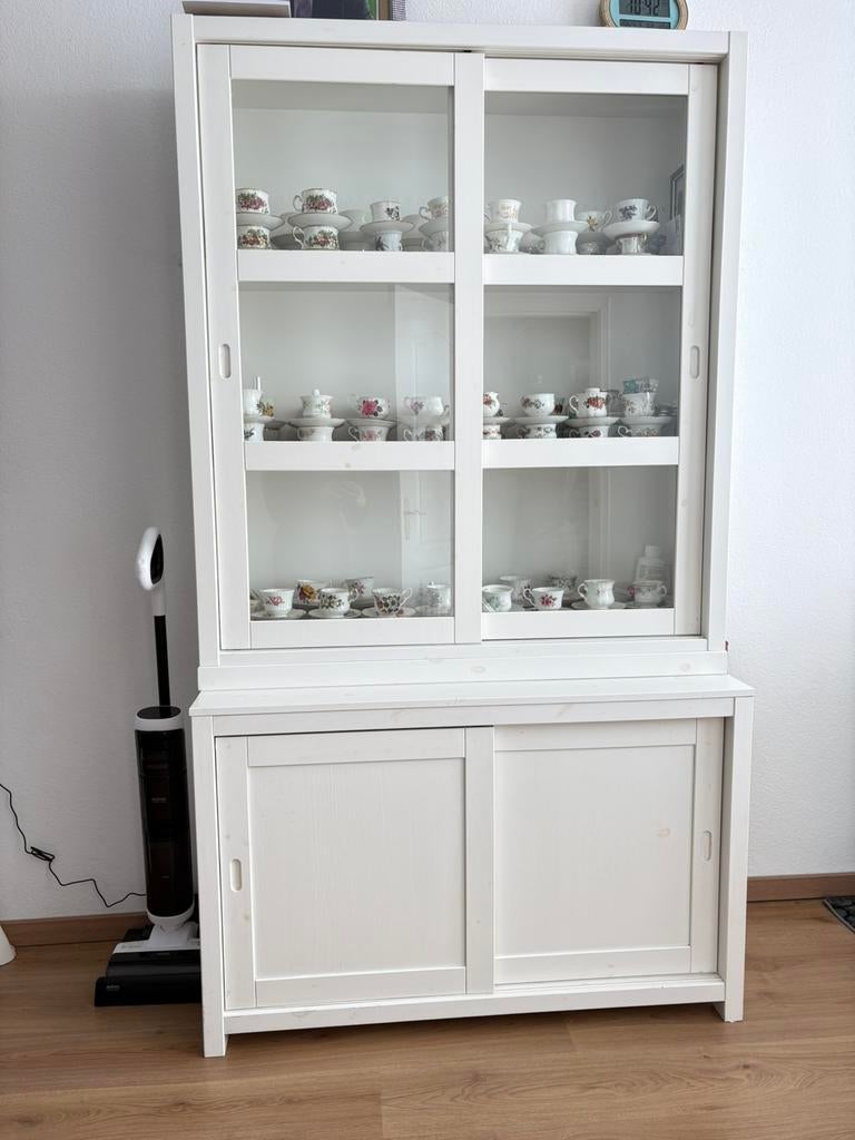 Vitrine met eettafel, Ophalen, 50 tot 100 cm, Zo goed als nieuw, Minder dan 100 cm