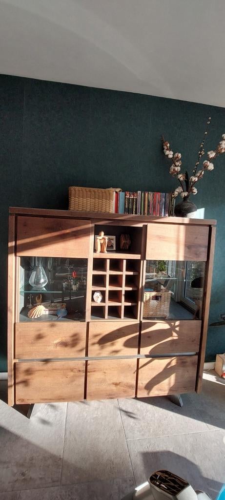 Henders en Hazel vitrinekast, Huis en Inrichting, Kasten | Vitrinekasten, Ophalen, 25 tot 50 cm, Glas, 100 tot 150 cm