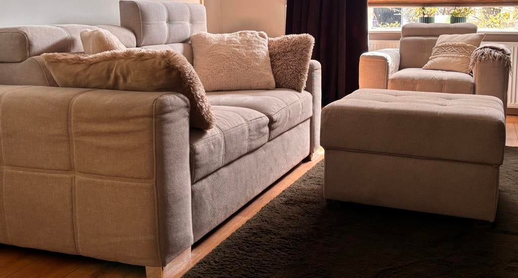 Gratis ophalen! 4 delig bankstel. Zsm, Ophalen of Verzenden, Zo goed als nieuw, Vierpersoons of meer