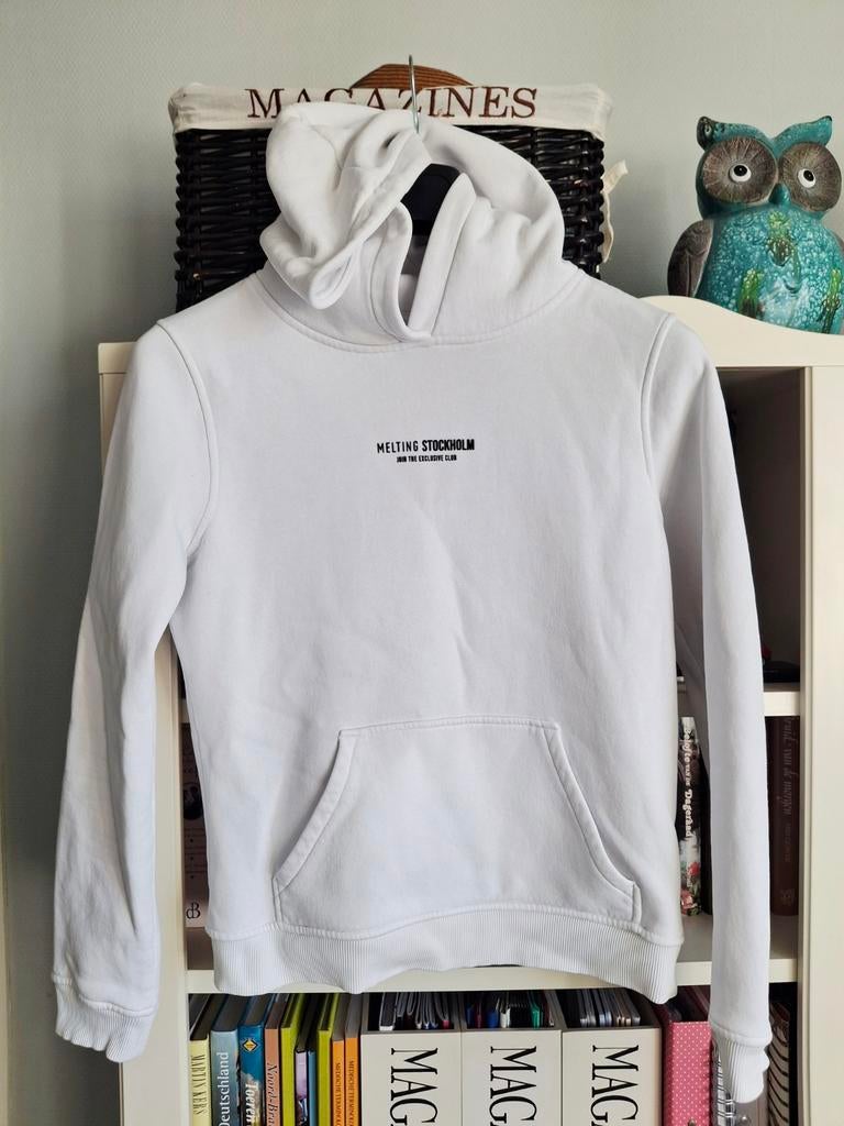 Melting Stockholm mooie spierwitte hoody M, Maat 38/40 (M), Wit, Ophalen of Verzenden, Zo goed als nieuw