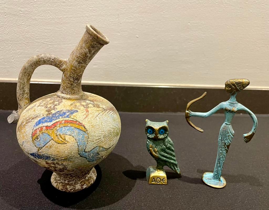 Voorwerpen gerelateerd aan de Griekse cultuur, samen 25 euro, Ophalen of Verzenden