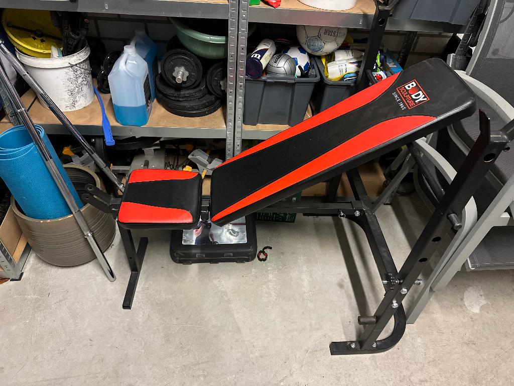 Drukbank, Sport en Fitness, Fitnessmaterialen, Ophalen, Zo goed als nieuw, Armen, Fitnessbank