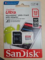 SanDisk Ultra microSDHC UHS-I Card met adapter 32GB, Ophalen of Verzenden