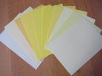 10 vellen apart karton A5 - geel tinten, Ophalen of Verzenden, Nieuw, Overige thema's, Blanco kaart of Basiskaart