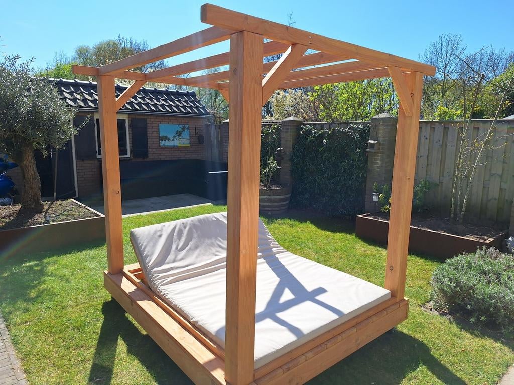 Douglas/steigerhout tuin lounge bed strand bed cabana, Ophalen of Verzenden
