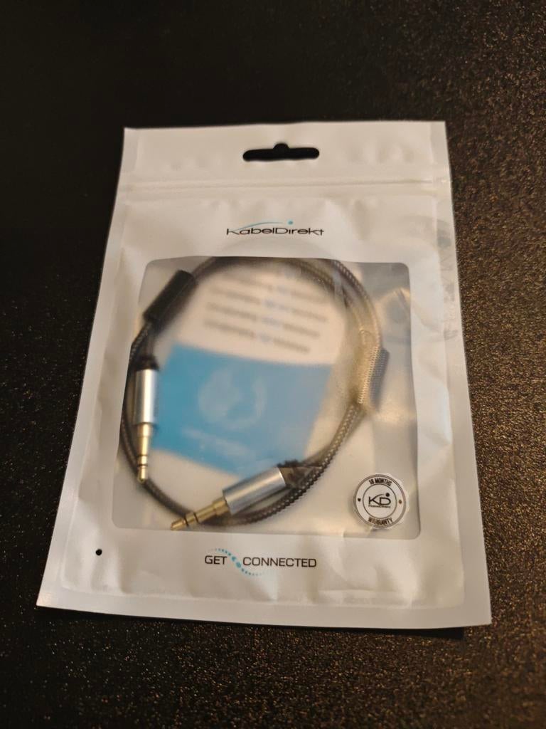 KabelDirekt 3.5mm Aux Kabel 0.5m - Nieuw, Ophalen of Verzenden, Nieuw, Minder dan 2 meter, Interlink-kabel