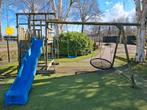 Speeltoestel incl schommels en glijbaan, Ophalen, Gebruikt, Zandbak