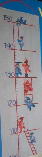 Borduurpatroon  Groeimeter Baby  nr 3574, Hobby en Vrije tijd, Verzenden, Nieuw, Handborduren, Patroon