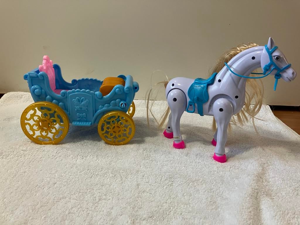Nette Paard met koets speelset, Ophalen of Verzenden, Zo goed als nieuw, Meisje
