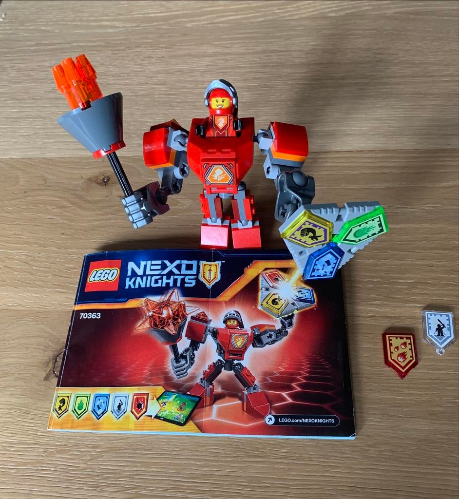 Lego Nexo Knights 70363 Battle Suit Macy met instructies, Lego, Ophalen of Verzenden, Zo goed als nieuw, Complete set
