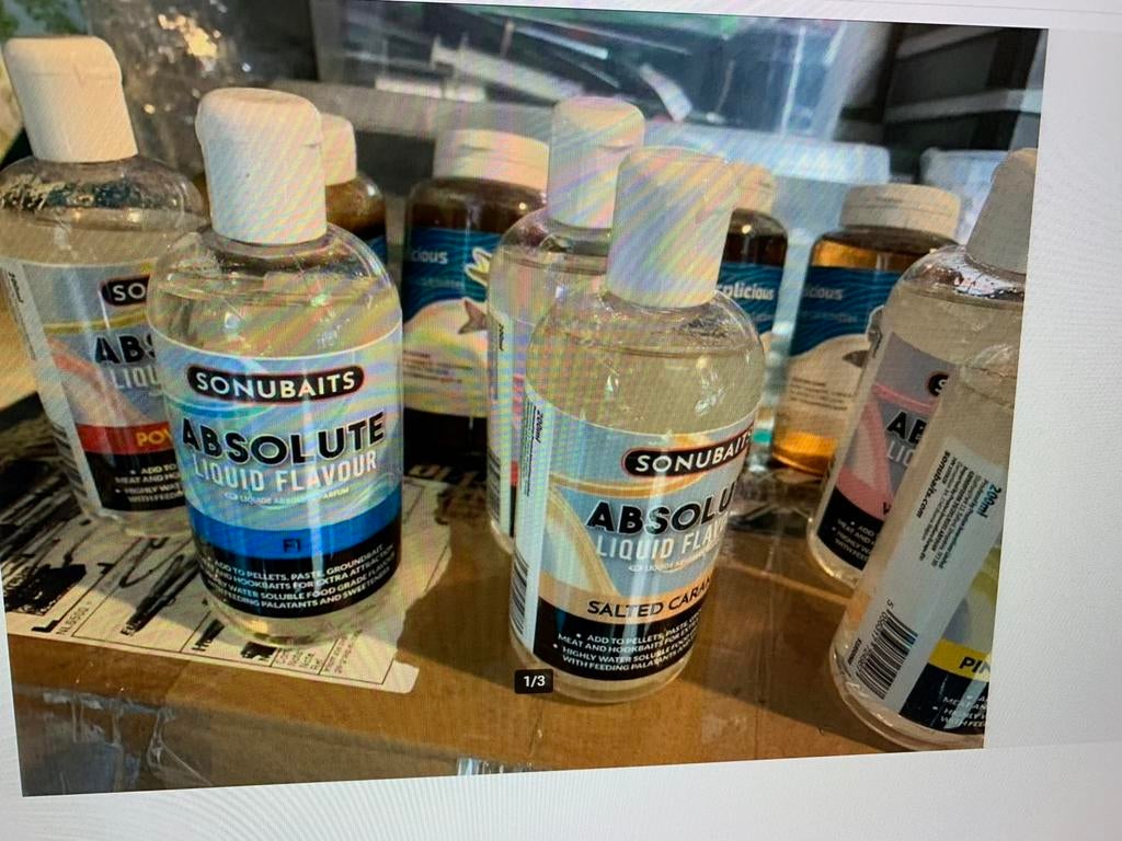 KARPER LIQUID FOOD BOOSTERS SONUBAITS EN SEVEN OAKS, Ophalen of Verzenden, Nieuw, Complete set