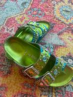 Birkenstock Heidi Klum maat 40 swarovski slippers, Slippers, Blauw, Ophalen of Verzenden, Gedragen