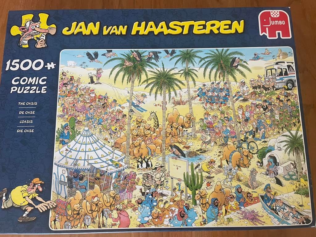 Jan van Haasteren puzzel 1500 stukjes, Ophalen, 500 t/m 1500 stukjes, Zo goed als nieuw